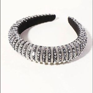 SHEIN Brand New Black Rhinestone/Diamond Headband